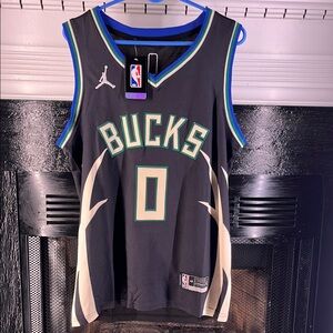 Minnesota Timberwolves Damian Lillard Basketball Jersey Black Size Medium 44